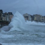 Photos grandes marée à Saint-Malo avec Easy ride