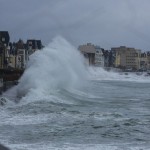 Photos grandes marée à Saint-Malo avec Easy ride