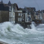 Photos grandes marée à Saint-Malo avec Easy ride