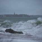 Photos grandes marée à Saint-Malo avec Easy ride