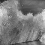 Les grandes marées à Saint-Malo en photo noir et blanc