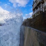 Photos grandes marée à Saint-Malo avec Easy ride