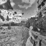 Les grandes marées à Saint-Malo en photo noir et blanc