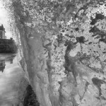 Les grandes marées à Saint-Malo en noir et blanc