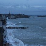 Photos grandes marée à Saint-Malo avec Easy ride