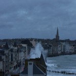 Photos grandes marée à Saint-Malo avec Easy ride