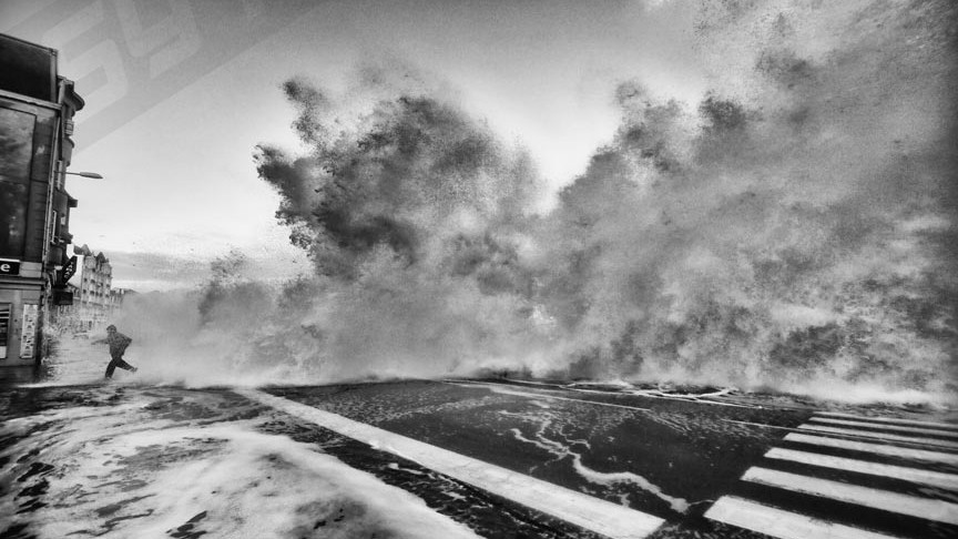 Les images et les photos de la tempête en bretagne pétra, ulla , dirk