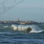 Photo de la Plage du sillon pendant les tempêtes Pétra-dirk-Qumaira et les grandes marées Février 2014